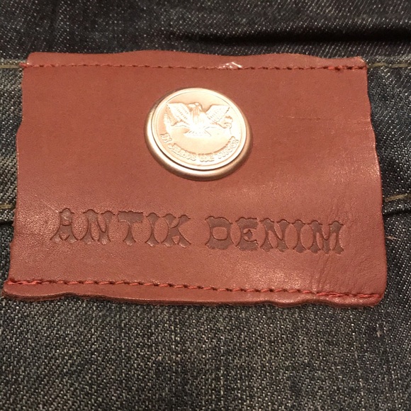 Antik Denim Mens Dark Wash Straight Fit 40x34 Jean - Picture 7 of 8